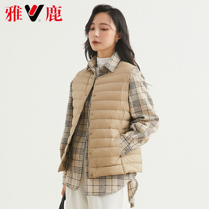 雅鹿轻薄羽绒服2020年新款冬马甲 雅鹿宝腾羽绒服