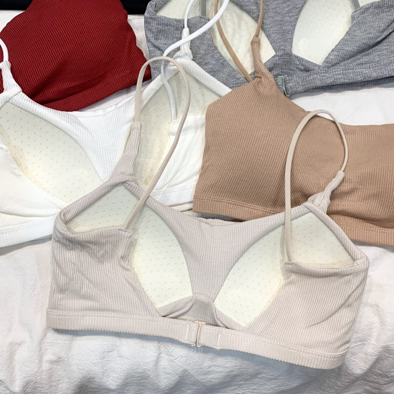 美背内衣女夏细肩带内搭带胸垫吊带小背心文胸一体防走光抹胸裹胸,淘宝优惠券,粉丝福利购,淘宝优惠卷