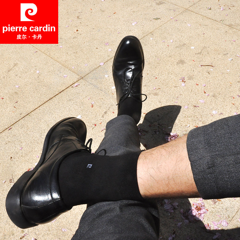 pierre cardin商务绣标大标休闲袜 兰黛蒂朗服饰短袜/打底袜/丝袜/美腿袜