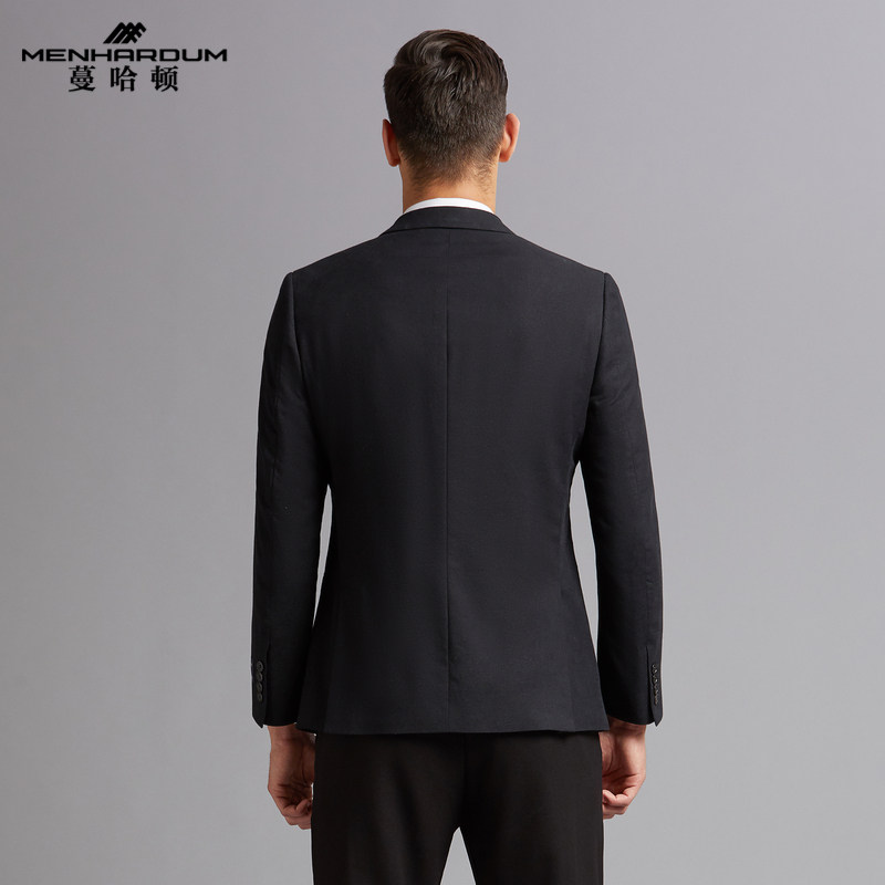 MENHARDUM/蔓哈顿男装秋季新品男士商务西服外套纯色职场单西,淘宝优惠券,粉丝福利购,淘宝优惠卷