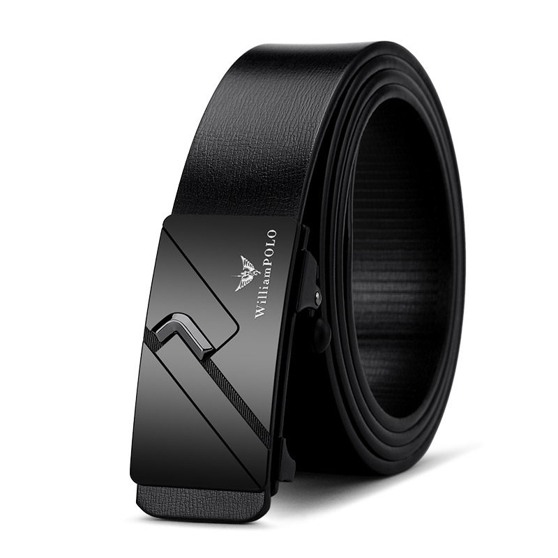 保罗无牙内穿皮带男士真皮腰带自动扣青年商务休闲潮流牛皮裤腰带,淘宝优惠券,粉丝福利购,淘宝优惠卷