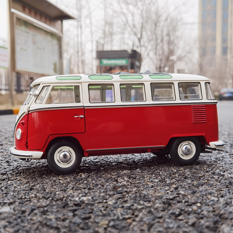 Schuco舒克1:18 VW Samba 大众T1 面包车合金汽车模型车模收藏 - 图1