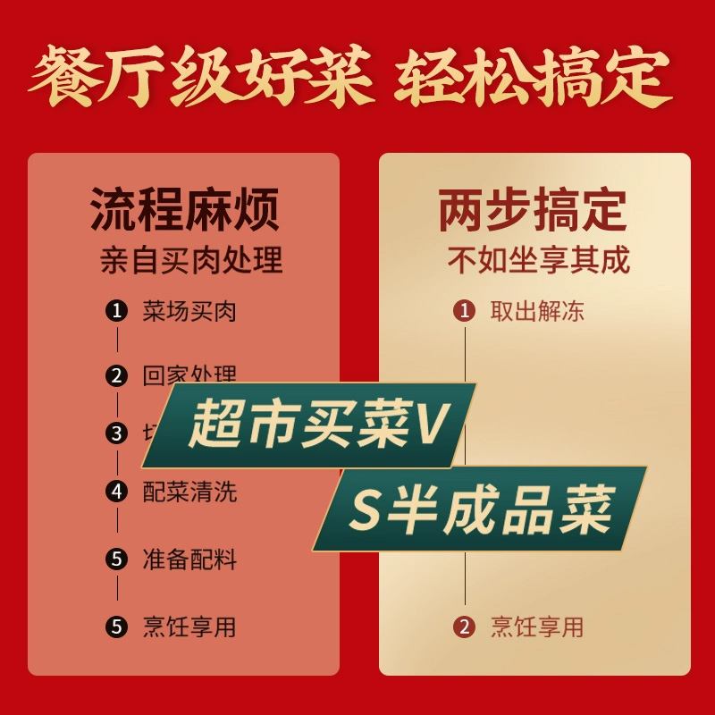 新雅16道金玉满堂年菜大礼包高端预制菜家用半成品菜家宴礼盒速食 - 图3