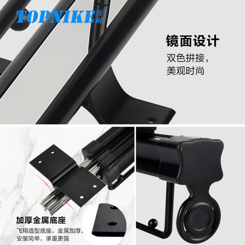 顶耐衣柜挂衣杆衣服架伸缩顶装纵向抽拉衣橱柜内衣帽间挂衣服横杆 - 图3