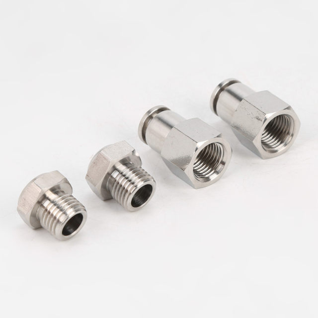 Jinhan pneumatic stainless steel quick plug wire straight through