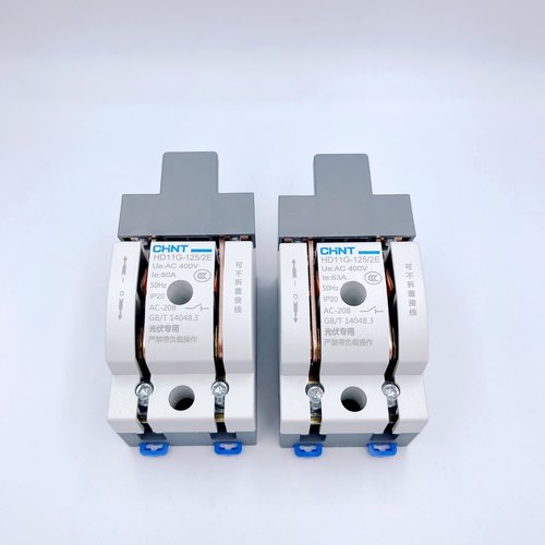 正泰闸刀开关220V光伏电箱专用刀闸隔离开关2P63A100A单投式加厚 - 图0