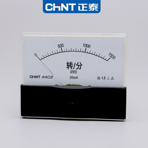 正泰44C2-1500转分指针式变频器模拟量转速表1500rpm DC10V调速表 - 图1