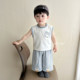 ສະບັບພາສາເກົາຫຼີຂອງ vest sleeveless ເດັກນ້ອຍບາງ, ກາງເກງຕ້ານກັນຍຸງ, ເຄື່ອງນຸ່ງຫົ່ມ summer, ຊຸດເດັກນ້ອຍ stylish, ເຄື່ອງນຸ່ງຫົ່ມເດັກນ້ອຍ summer