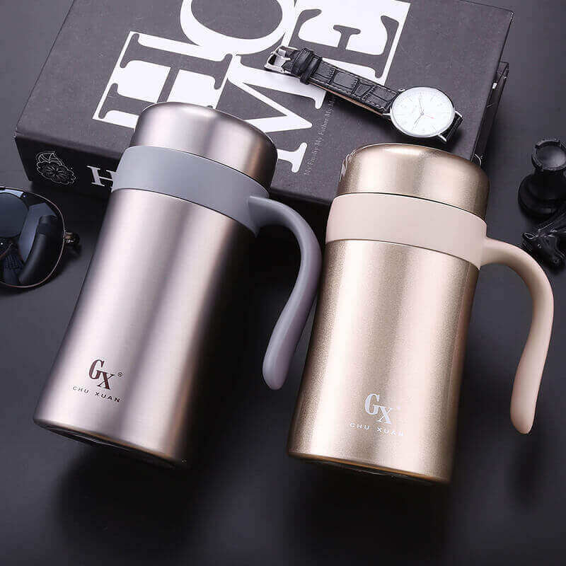 大容量办公杯316不锈钢男女商务泡茶杯600ml带手柄滤网茶杯保温杯_虎窝淘