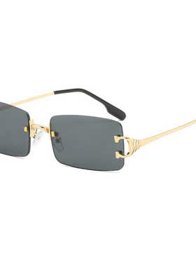 说唱梦工厂gai同款眼镜海洋片小框街拍户外INS墨镜无框太阳镜