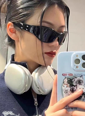 辛芷蕾同款眼镜网红复古辣妹未来科技感户外骑行高级感太阳镜女