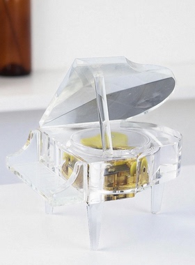 欧式风钢琴音乐盒梳妆台软装饰品