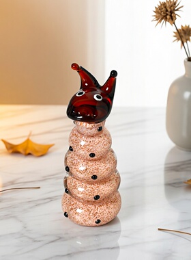 现代简约玻璃装饰瓶客厅摆件