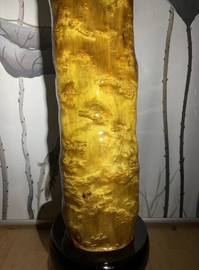 金丝楠风水柱摆件小叶桢楠木镇宅