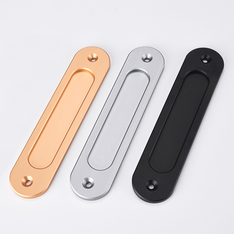 免打孔明装拉手厨门推拉门移门把手柜门仓古门拉手玻璃门推门扣手 - 图3