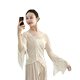 Classical dance printed rhyme gauze practice clothes for women Chinese dance ethnic dance modern dance clothes tops basic training clothes