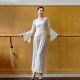 Classical dance printed rhyme gauze practice clothes for women Chinese dance ethnic dance modern dance clothes tops basic training clothes