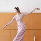 2026 new modern dance one-line collar slimming slim dance top daily practice clothes Chinese classical dance yoga