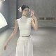Classical dance body training clothes summer new daily wearable tops backless modern dance short-sleeved dance clothes