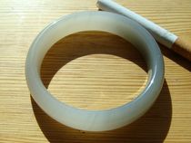 (Cost Price Promotion) Qinghai jade (white jade light purple material-jade material warm and fine) --- bracelet-7#