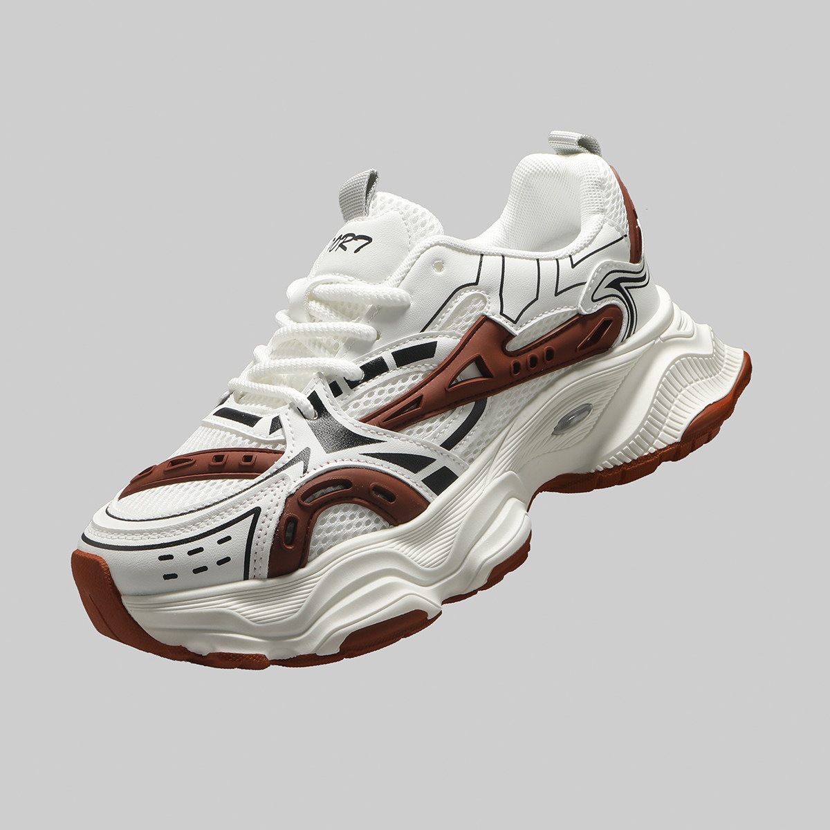 外贸爆款男鞋春季新款厚底增高老爹鞋男士网面透气高级感运动潮鞋,淘宝优惠券,粉丝福利购,淘宝优惠卷