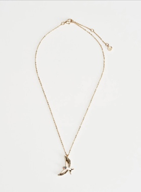 英国项链Fable珐琅燕子