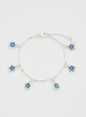 Fable春夏银色勿忘草耳环