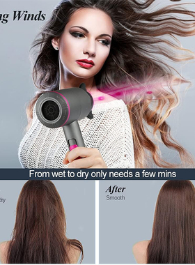 Hair Dryer Professional Ionic Hairdryer with 3 Heat Setting