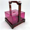 New Chinese tea ceremony storage box, high-definition gift box, tea set, trendy tea set, tea tasting organization box, simple PMMA