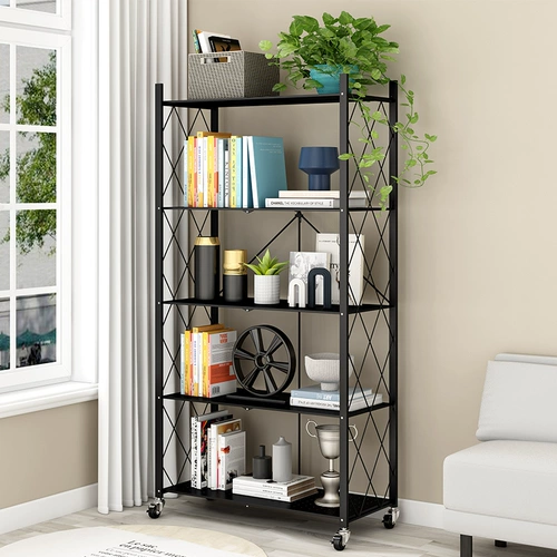 Бесплатная установка складных кухонных принадлежностей, настраивая многослойную духовку с полом, вставленную на полку для хранения в микроволновой печи с горшечной стойкой