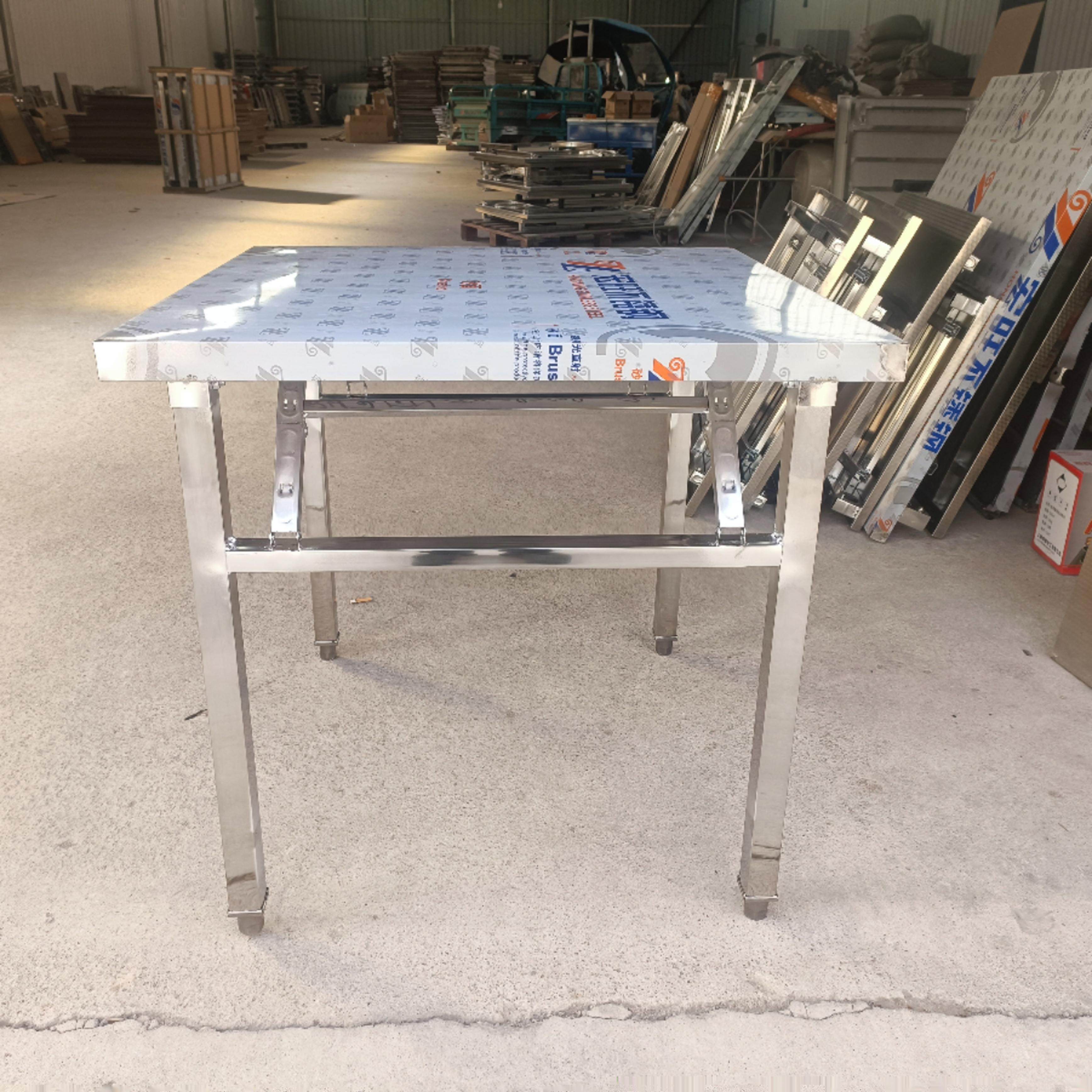 定制不锈钢折叠桌长方形加厚工作台折叠烧烤摆摊桌饭店餐桌烤漆,淘宝优惠券,粉丝福利购,淘宝优惠卷