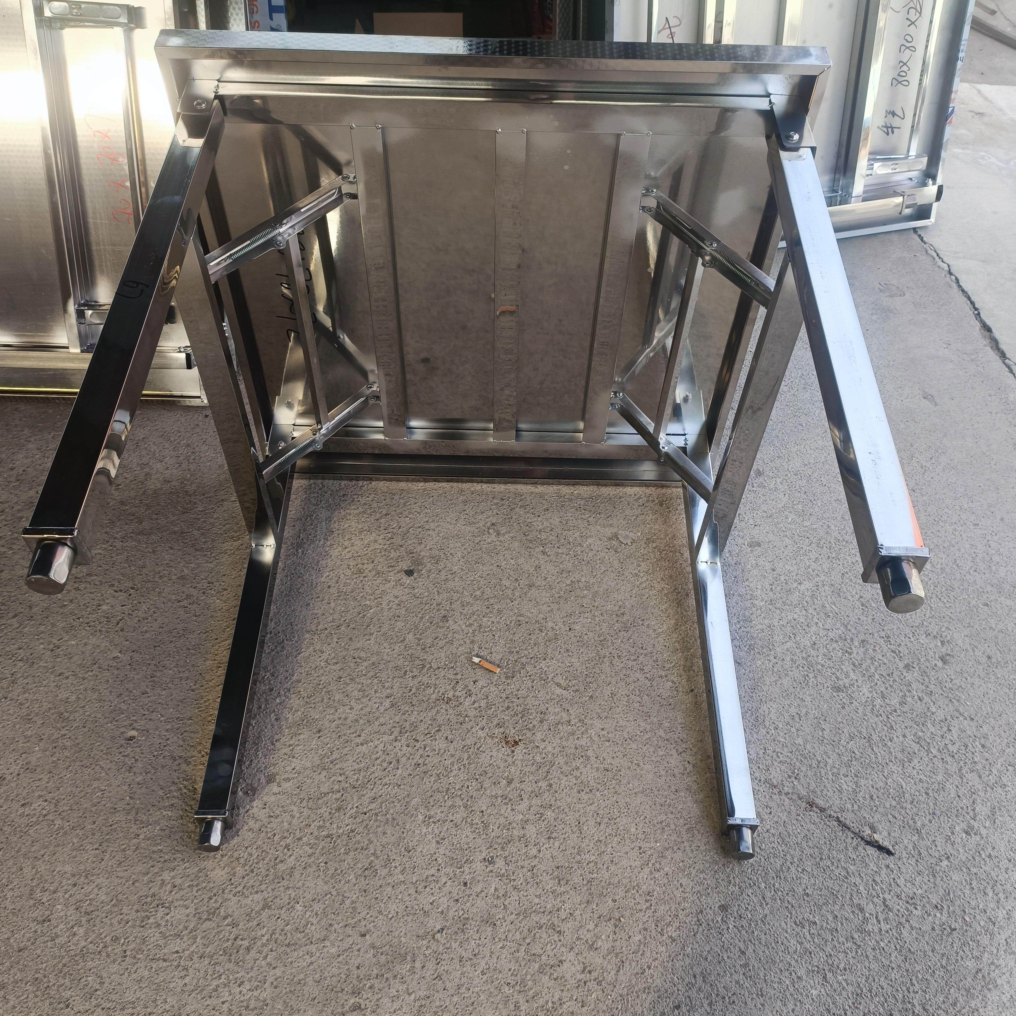 定制不锈钢折叠桌长方形加厚工作台折叠烧烤摆摊桌饭店餐桌烤漆,淘宝优惠券,粉丝福利购,淘宝优惠卷