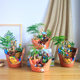 Sky garden succulent green plants micro landscape tree house flower pot