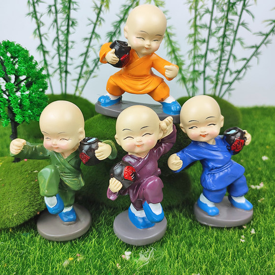 Mini zen style succulent landscaping car novice monk