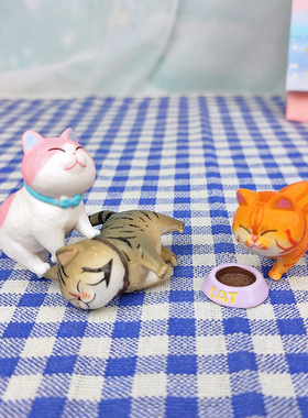 小猫咪桌面生日礼物治愈系摆件景