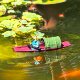 Antique mini floating boat ornaments that can be launched into the water
