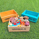 Rectangular wooden micro landscape flower pot