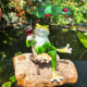 Creative lounge chair frog courtyard garden balcony ornaments