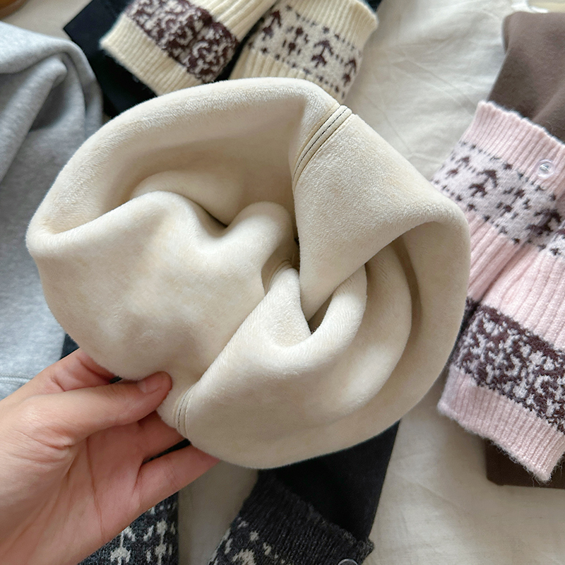 橘子家orange童装900克加厚打底裤羊妃暖暖绒锁温女童新款裤子 - 图0