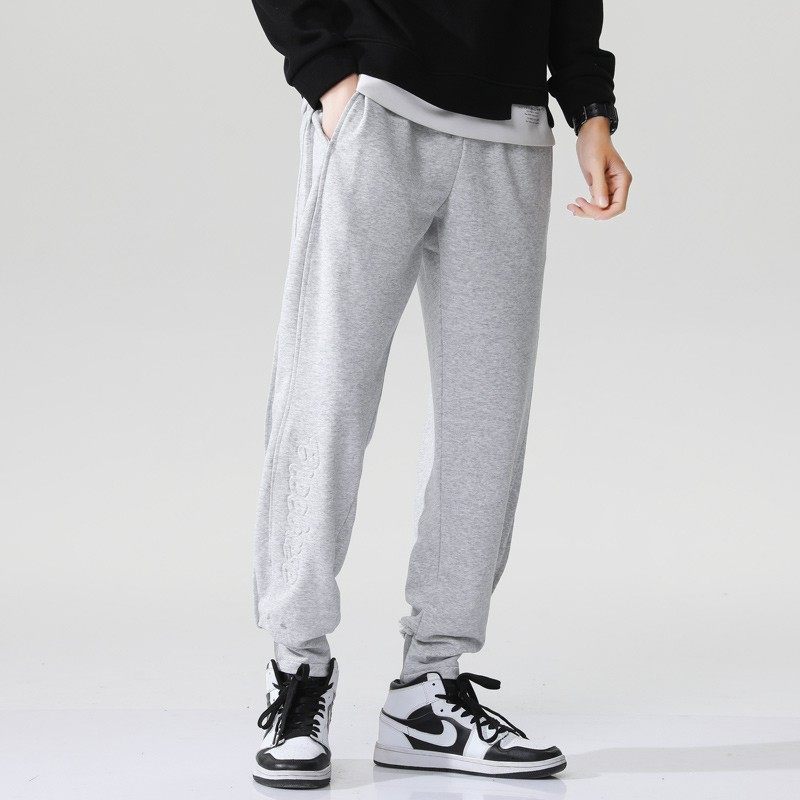 春秋季款黑色卫裤男士束脚宽松长裤小脚潮牌直筒休闲裤子男运动裤,淘宝优惠券,粉丝福利购,淘宝优惠卷