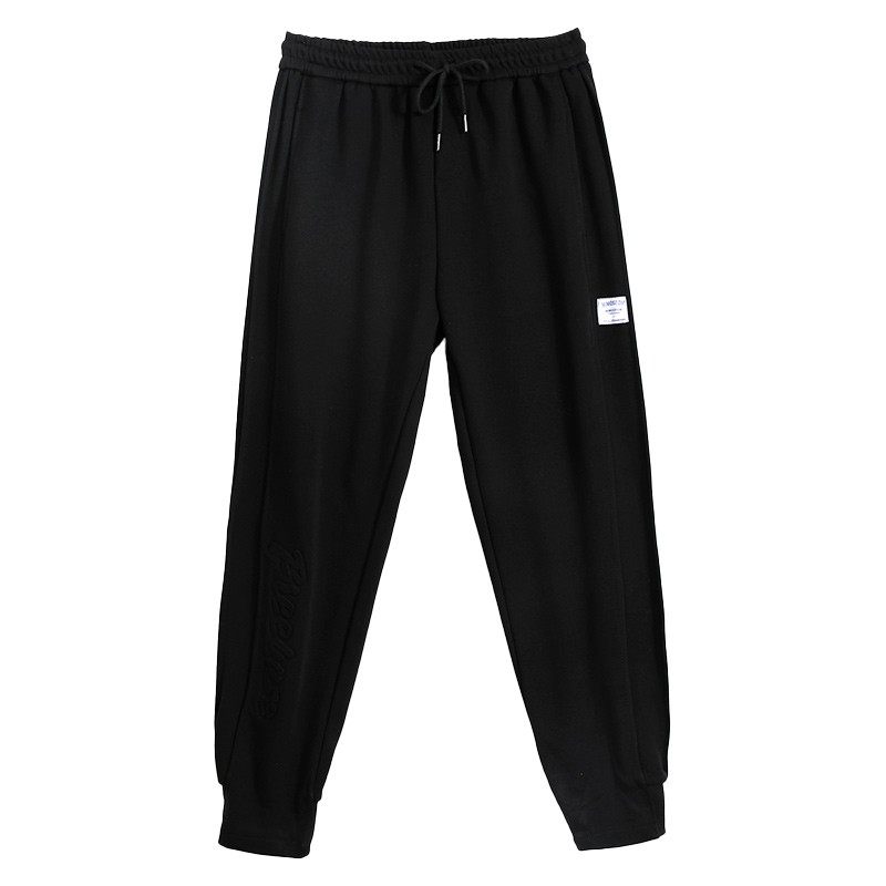 春秋季款黑色卫裤男士束脚宽松长裤小脚潮牌直筒休闲裤子男运动裤,淘宝优惠券,粉丝福利购,淘宝优惠卷