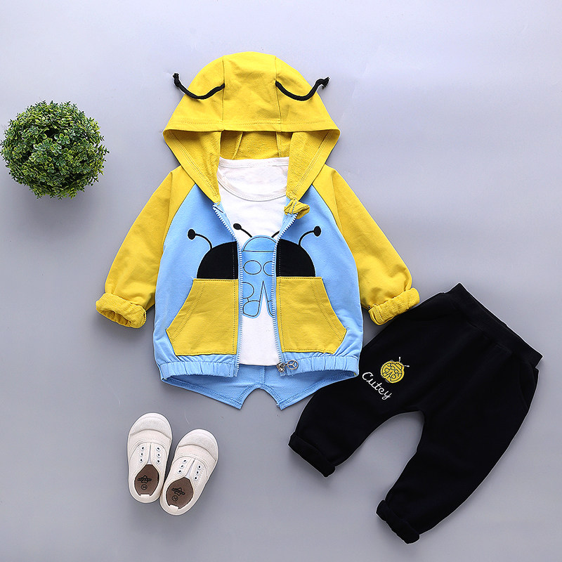 男宝宝秋装套装0一1-2-3-4岁韩版潮婴儿衣服童