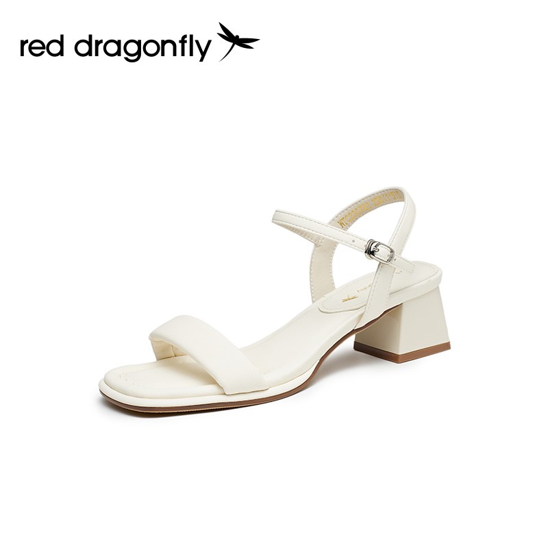 【红蜻蜓】2023夏季新款一字带法式气质凉鞋