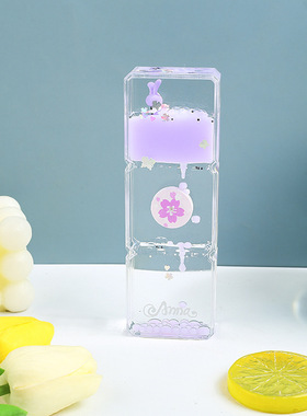 创意可爱油漏摆件液体沙漏女生