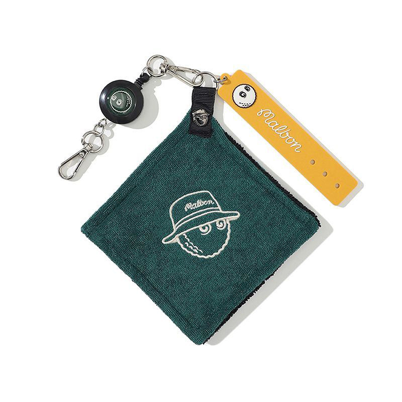 Multifunctional golf bag pendant retractable towel