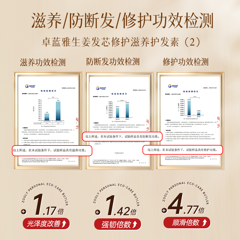 卓蓝雅生姜护发素修护毛躁干枯女柔顺顺滑护理头发官方旗舰店正品