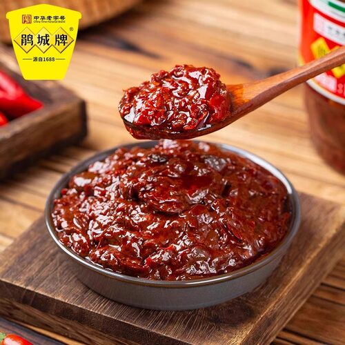 正宗鹃城牌红油郫县豆瓣酱1.2kg四川娟城豆瓣酱500g家用炒菜调料 - 图2