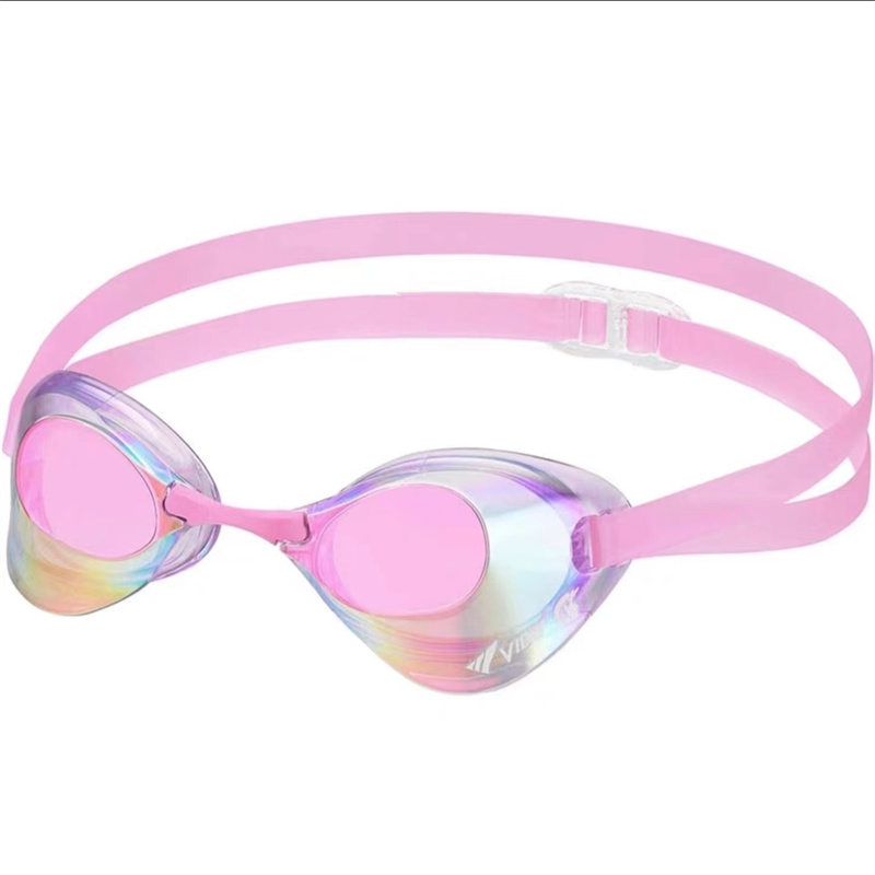 VIEW日本正品贝壳专业无胶垫游泳镜时尚酷炫防水防雾竞赛低阻泳镜 - 图1