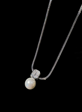 塞纳河畔流星宝石珍珠耳环时尚音符露珠镀18K金方糖贝珠项链百搭