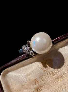 时尚花瓣宝石珍珠项链 塔希提 深海贝珠 花苞锆石耳环 戒指百搭